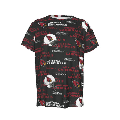 Arizona Cardinals Short Sleeve T-Shirt red white football outfit back view