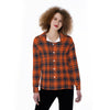 kansas jayhawks tartan plaid oversized button up women shirt illinois fighting illini tartan plaid oversized button up women shirt women's satin shirt women tartan plaid game day fashion