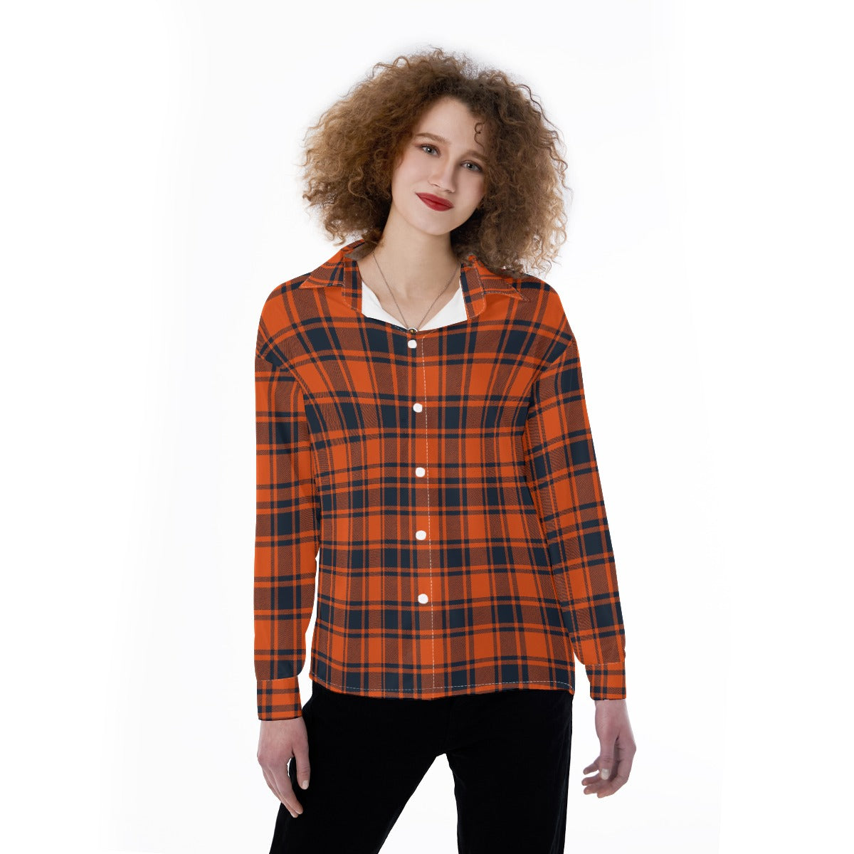 kansas jayhawks tartan plaid oversized button up women shirt illinois fighting illini tartan plaid oversized button up women shirt women's satin shirt women tartan plaid game day fashion