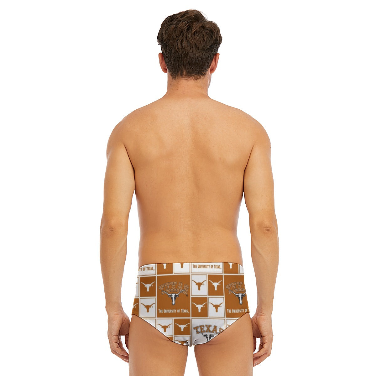 White Smoke Texas at Austin - Longhorns Men's Triangle Swim Trunks