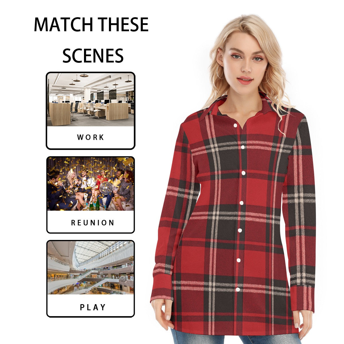women razorbacks plaid game day shirt
