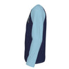 White Smoke Charlotte NC Est 1768 Long Sleeve Shirt – Navy Light Blue Varsity Raglan Tee