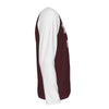 Lavender Tampa Florida USA Burgundy and White Long Sleeve Shirt Men Varsity Raglan Tee