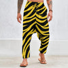 Pittsburgh Football Yellow Black Zebra Men’s Harem Pants – game day outfit, game day outfit, image 1.0