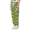 White Smoke Green Bay football yellow green zebra Kid's Casual Pants