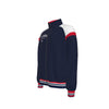 Dark Slate Gray Columbus Blue Red Varsity Bomber Jacket for Men and Women – Retro Hockey Style Game Day Jacket