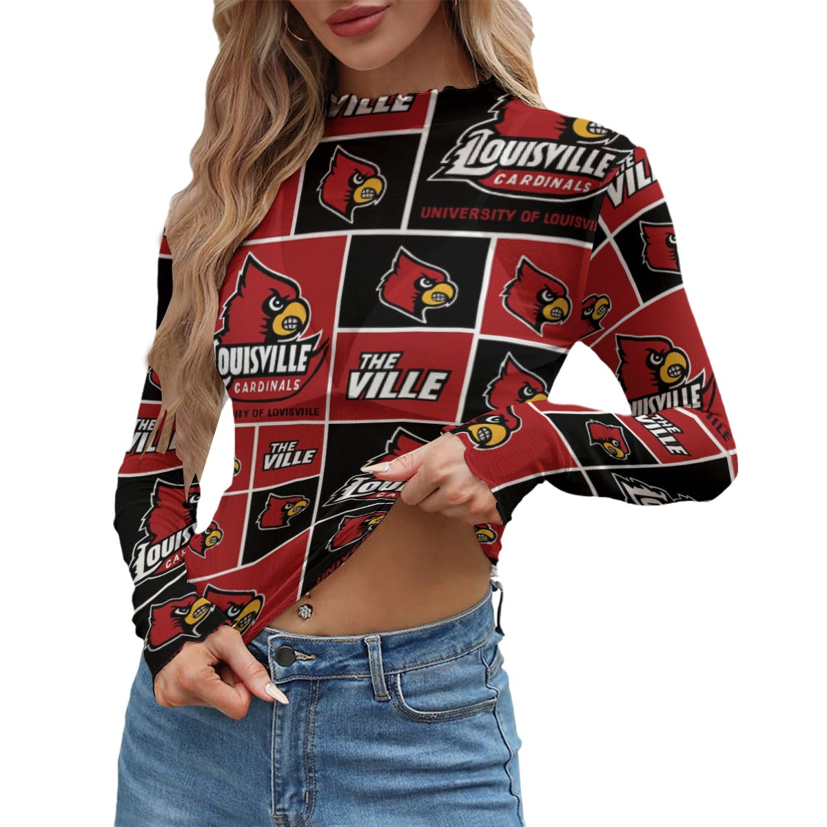 Louisville Cardinals Women's Mesh T-shirt varsity sportswear product image 1.0