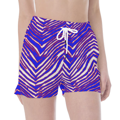 White Smoke Buffalo Football Waistband Sport Shorts – Game Day Athletic Performance Shorts