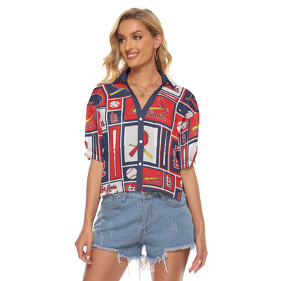 St. Louis Cardinals Women's V-neck Shirts st louis cardinals baseball fan apparel game day outfit