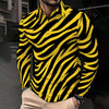 Pittsburgh Football Yellow Black Zebra Men's Polo Shirt With Long Sleeve – game day outfit, sportswear style, image 1.0