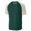 White Smoke Portland Athletics Graphic T-Shirt in Green and Beige – College League Streetwear Tee