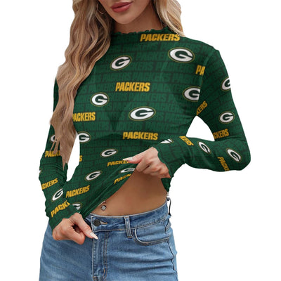 Green Bay Packers Women's Mesh T-shirt – sportswear style, football shirt, image 630