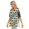 Michigan - Wolverines Women's Short Sleeves T-shirt With Hem Split White varsity sports apparel