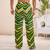 Light Gray Green Bay football zebra Men's Straight pants