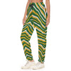 White Smoke Green Bay Football Yellow Green Women’s Casual Pants – Game Day Streetwear