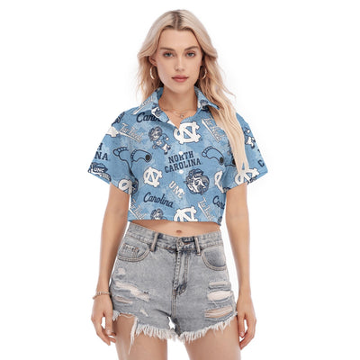 North Carolina Chapel Hill Tar Heels Women's Cropped Shirt - ACC football apparel varsity sportswear product image 1.0