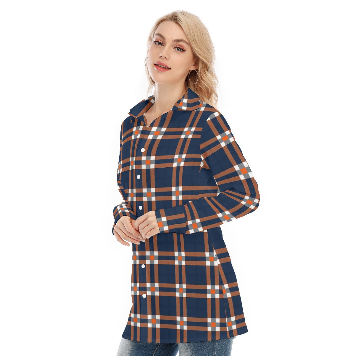 kansas jayhawks tartan plaid women shirt women tartan plaid game day fashion