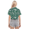 new-york-jets-womens-cropped-shirt green white football outfit side view