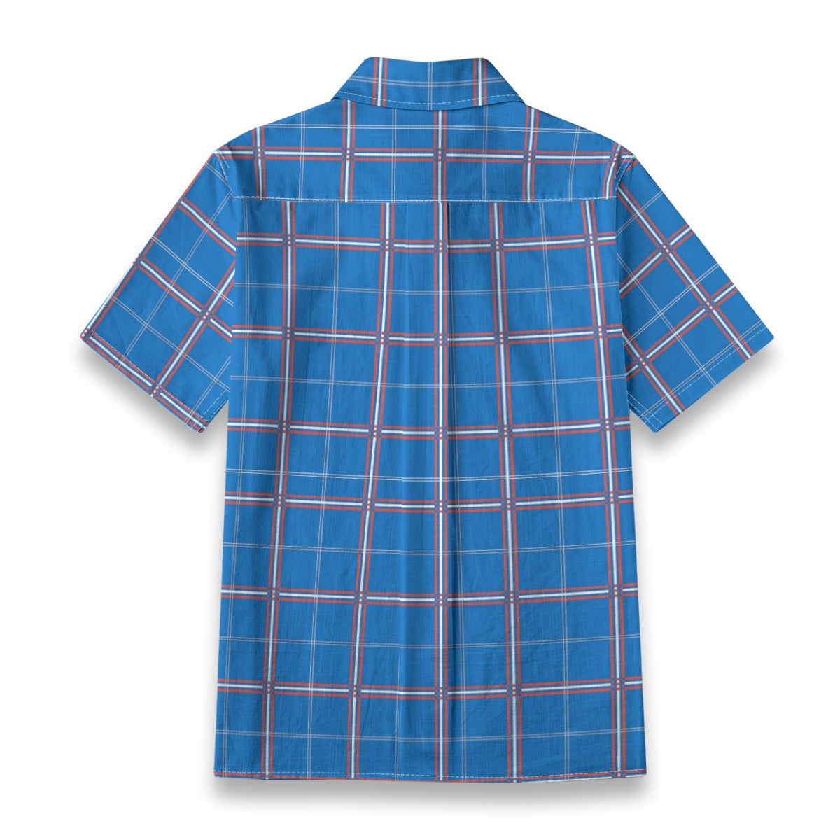 kansas jayhawks tartan plaid oversized button up women shirt women's shirt | 125gsm cotton women tartan plaid game day fashion