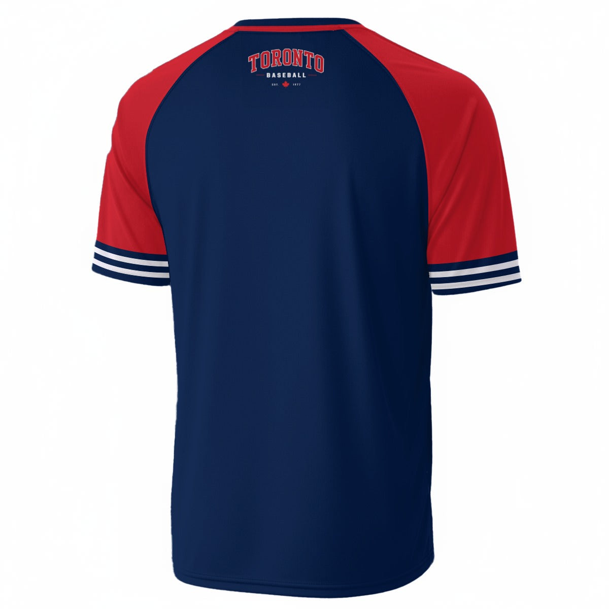 Toronto Baseball Shirt Navy Red Minimal Athletic Tee Everyday Street Style