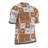 White Smoke Texas at Austin - Longhorns Raglan Men's Cycling Jersey