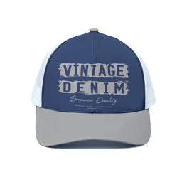 White Smoke Unisex Trucker Hat With White Half-mesh