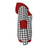 White Smoke Alabama football Women's Borg Fleece Hoodie With Half Zip Crimson Game Day Sherpa Pullover