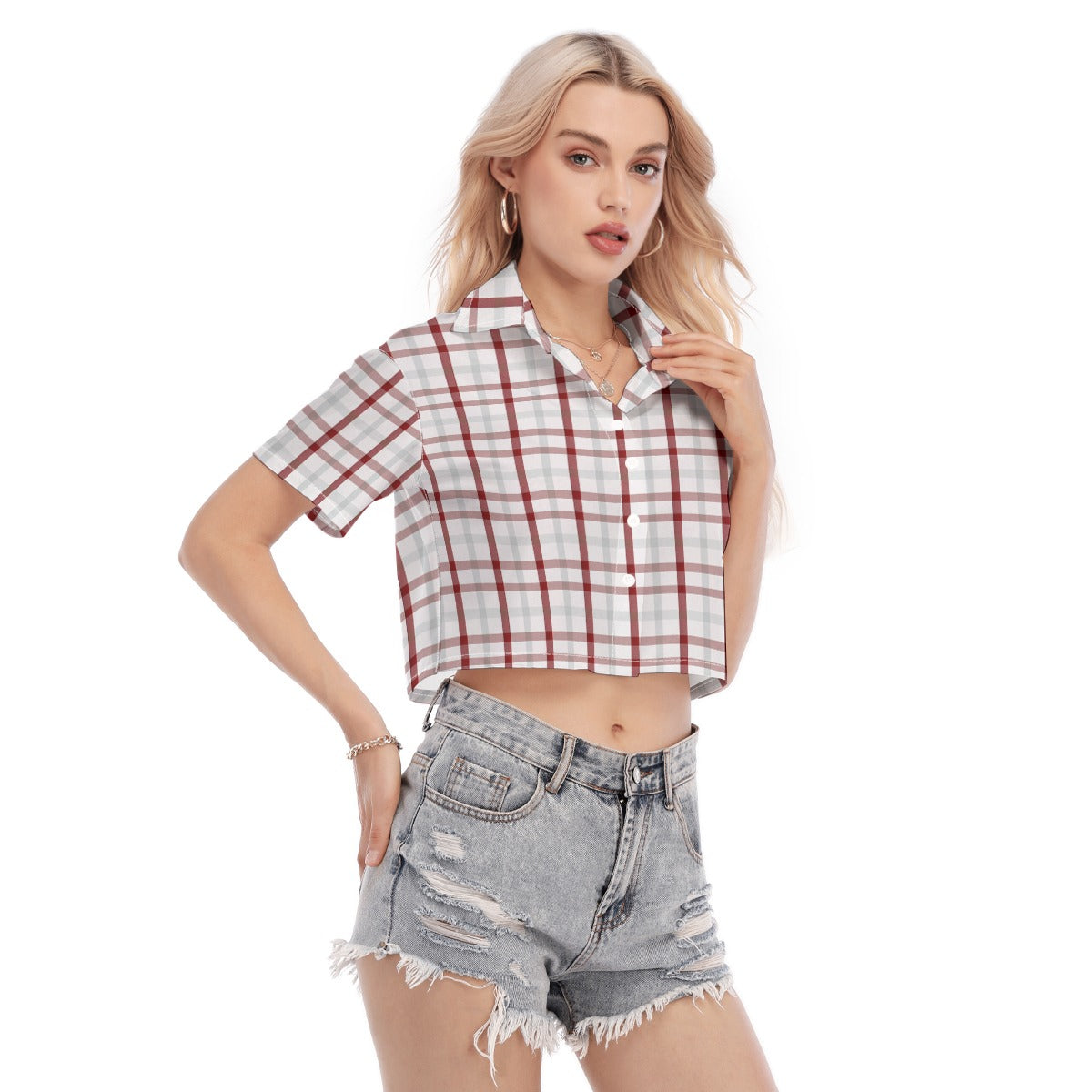 kansas jayhawks tartan plaid women shirt women tartan plaid game day fashion