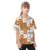 Texas Longhorns Kid's Hawaiian Vacation Shirt White varsity sports apparel