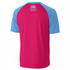White Smoke San Diego City 619 Athletic T-Shirt – Pink Light Blue Varsity Streetwear Tee