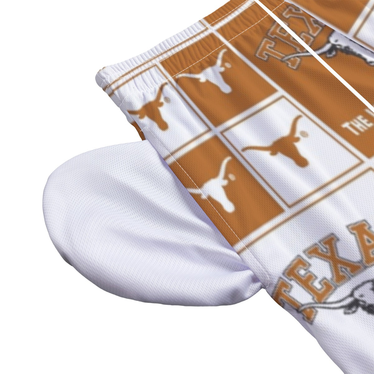 Texas at Austin - Longhorns Pocket  Shorts White varsity sports apparel