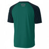 White Smoke Houston Texas V-Neck T-Shirt – Green and Black Athletic City Shirt