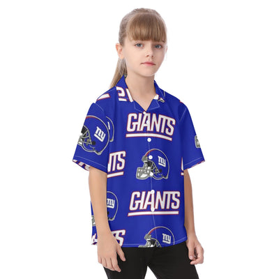 New York Giants  Kid's Hawaiian Vacation Shirt
