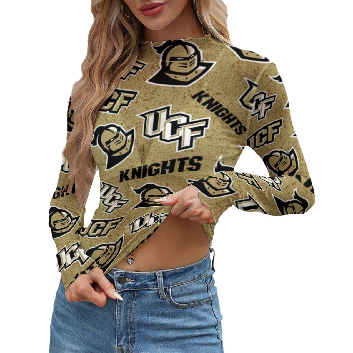 Central Florida - Knights Women's Mesh T-shirt White varsity game day apparel