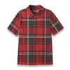 arkansas razorbacks red black tartan plaid women shirt