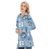 North Carolina Chapel Hill Tar Heels Women's Long Shirt - ACC football apparel varsity sportswear product image 3.0