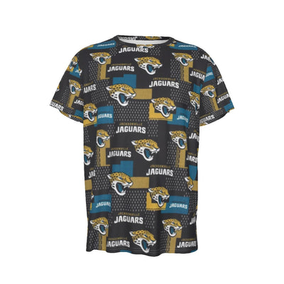 Jacksonville Jaguars Short Sleeve T-Shirt teal black football back view game day look