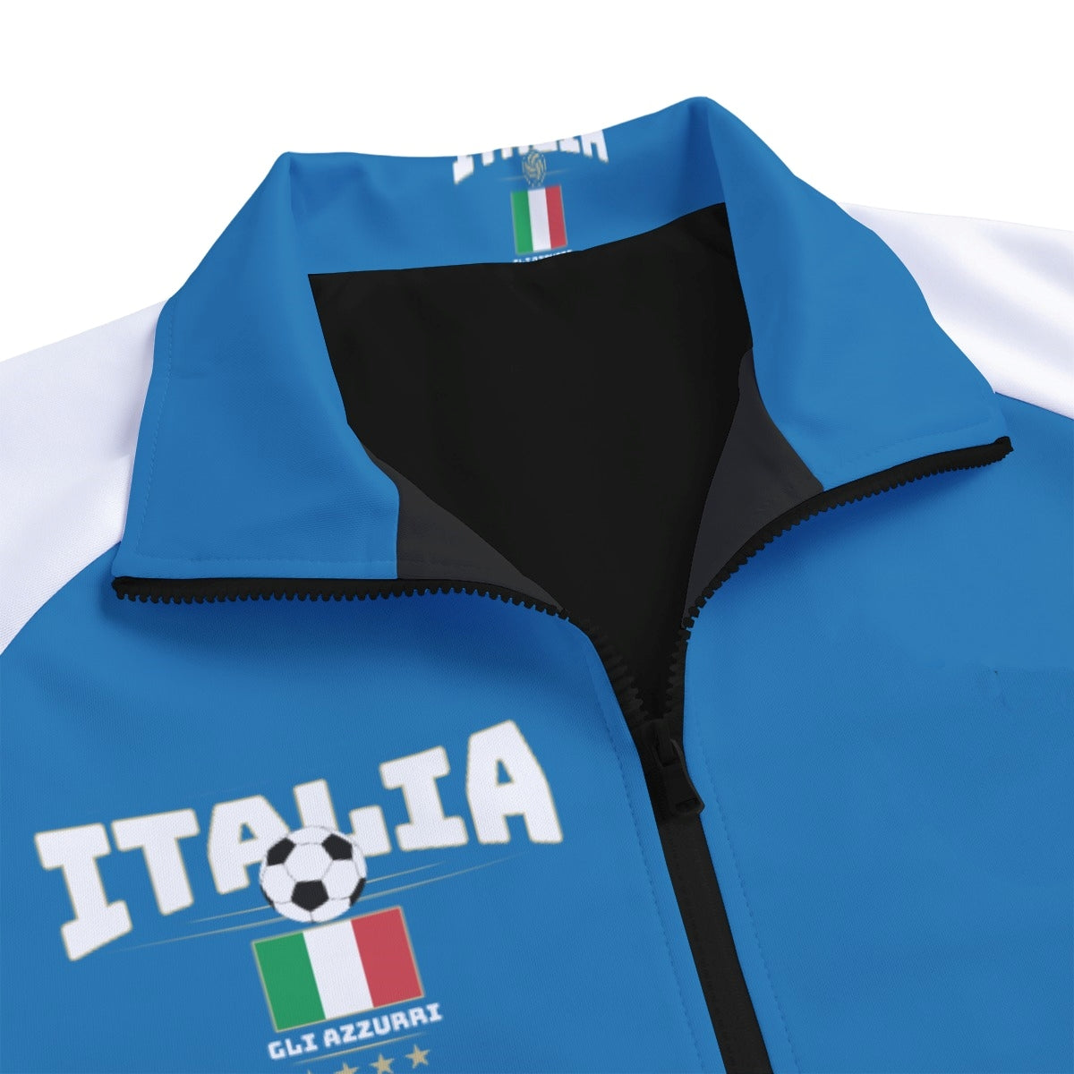 Italy Jacket Blue – Soccer Track Jacket for Game Day and Streetwear streetwear fashion product image 4