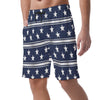 White Smoke Dallas Football Striped Men's Short Pants