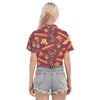 Minnesota Golden Gophers Women's Cropped Shirt White varsity sports apparel
