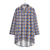 florida gators tartan plaid blue orange  women tartan plaid game day shirt