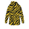 White Smoke Pittsburgh Football Yellow Black Zebra Kid's Raglan Pullover Hoodie
