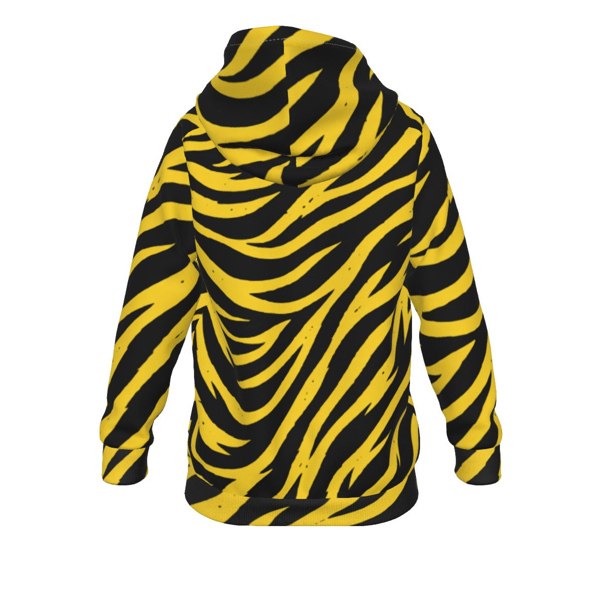Pittsburgh Football Yellow Black Zebra Kid's Raglan Pullover Hoodie