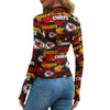 kansas-city-chiefs-womens-mesh-t-shirt red gold football outfit image 2.0