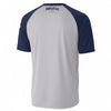 White Smoke Minneapolis MN United States V-Neck Raglan T-Shirt – Grey and Navy Vintage Athletic Minneapolis Shir