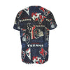houston-texans-short-sleeve-t-shirt navy red football fabric breathable detail