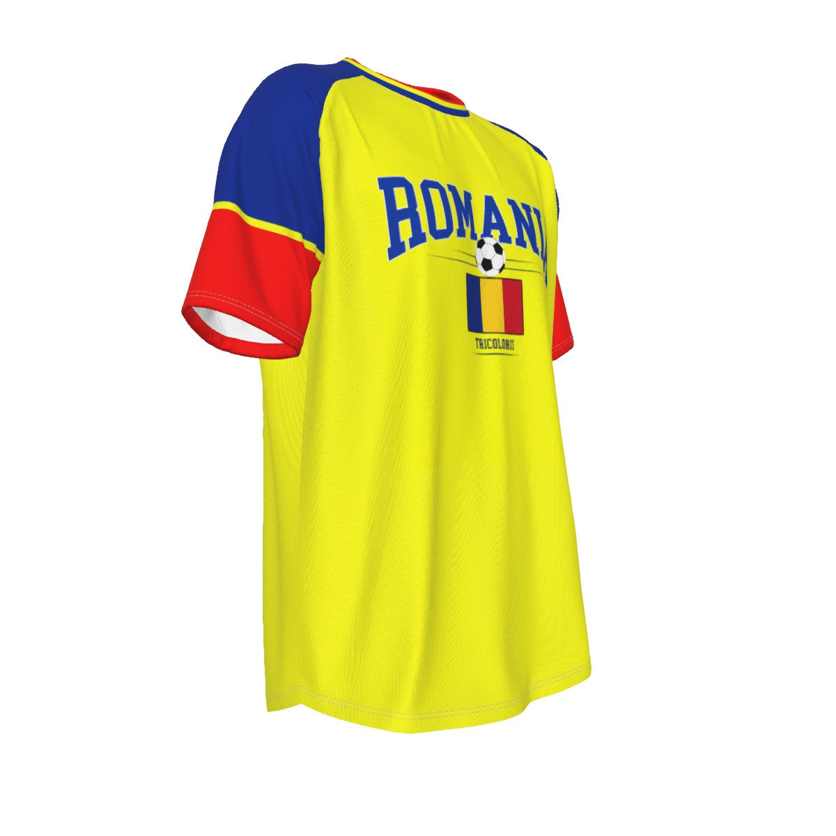 White Smoke Romania Soccer Fan T-Shirt – Vintage Romania Football Shirt Tricolorii Style | Retro Romanian Football Tee