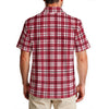 White Smoke Alabama Football Hawaiian Shirt Men – Crimson Plaid 150GSM Premium Game Day Style