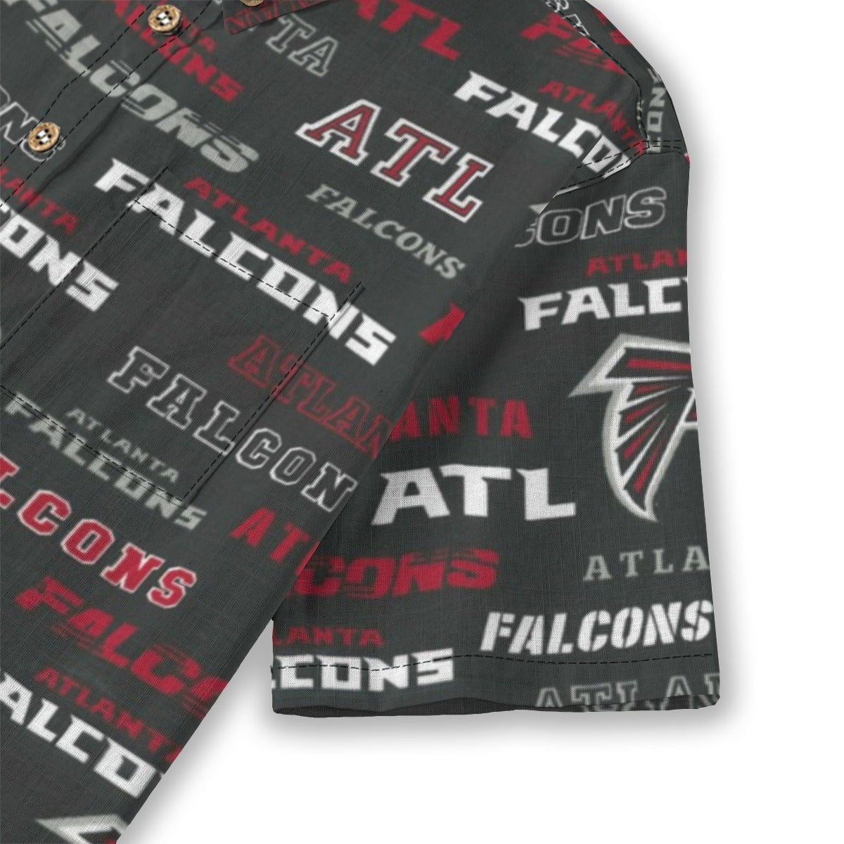 atlanta-falcons-childrens-shirt-with-pocket-125gsm-cotton red black football outfit front view