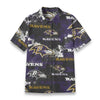 Baltimore Ravens  Women's Shirt | 125GSM Cotton purple black football outfit back view